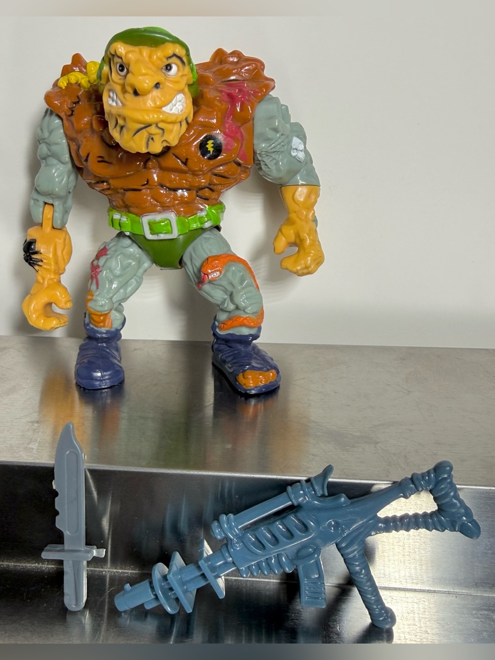 Vintage 1989 TMNT General Traag Action Figure Playmates Retro Toy